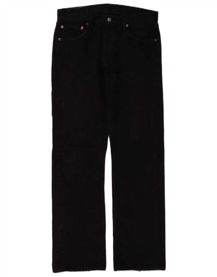 Blugi drepti pentru bărbați LEVI'S 501 W32 L31 negri