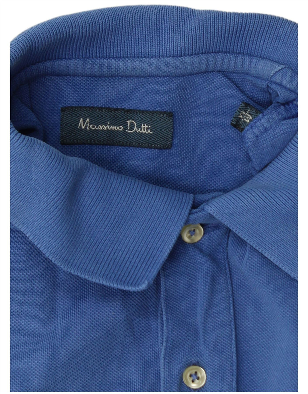Tricou polo pentru bărbați MASSIMO DUTTI, albastru mediu