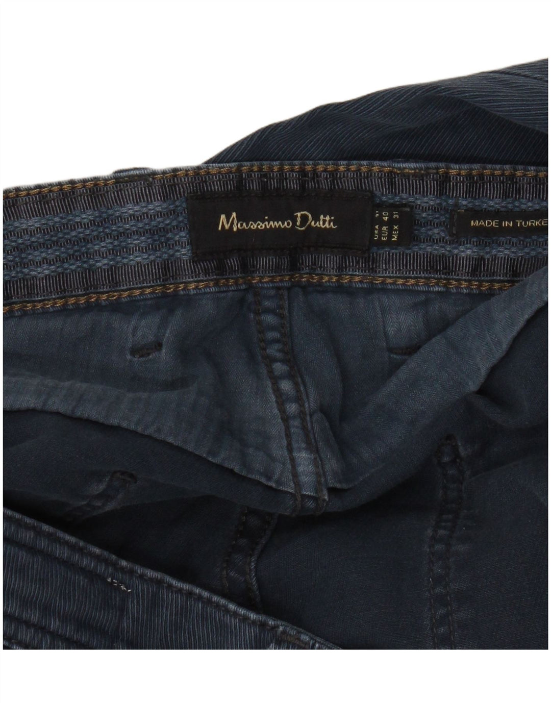 Massimo Dutti Pantaloni casual drepti pentru bărbați EU 40 Medium W31 L34 Bleumarin