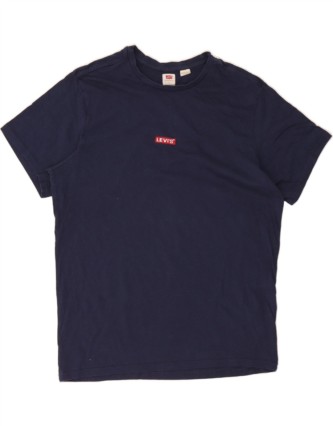 LEVI'S Mens T-Shirt Top Large Navy Blue Cotton Vintage Levi's and Second-Hand Levi's from Messina Hembry 