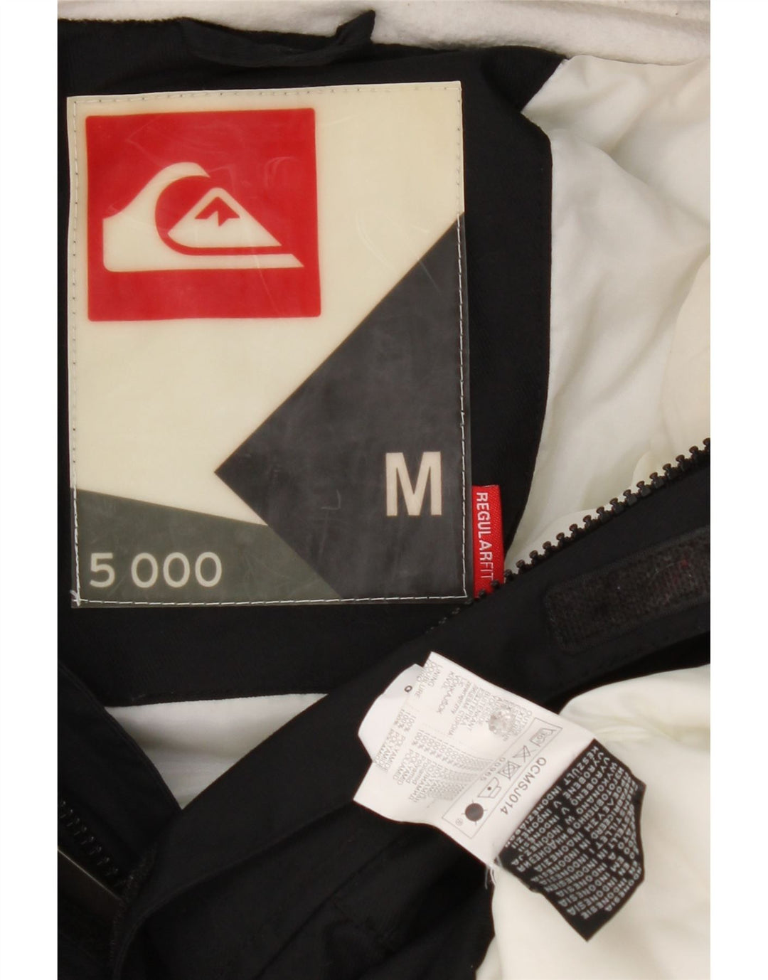 Jachetă de vânt cu glugă Quiksilver pentru bărbați UK 38 Poliamidă neagră medie