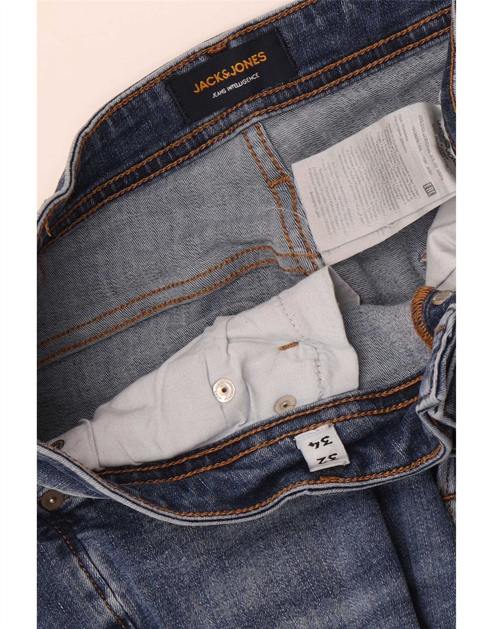Blugi slim pentru bărbați Jack & Jones W32 L34 Bumbac albastru