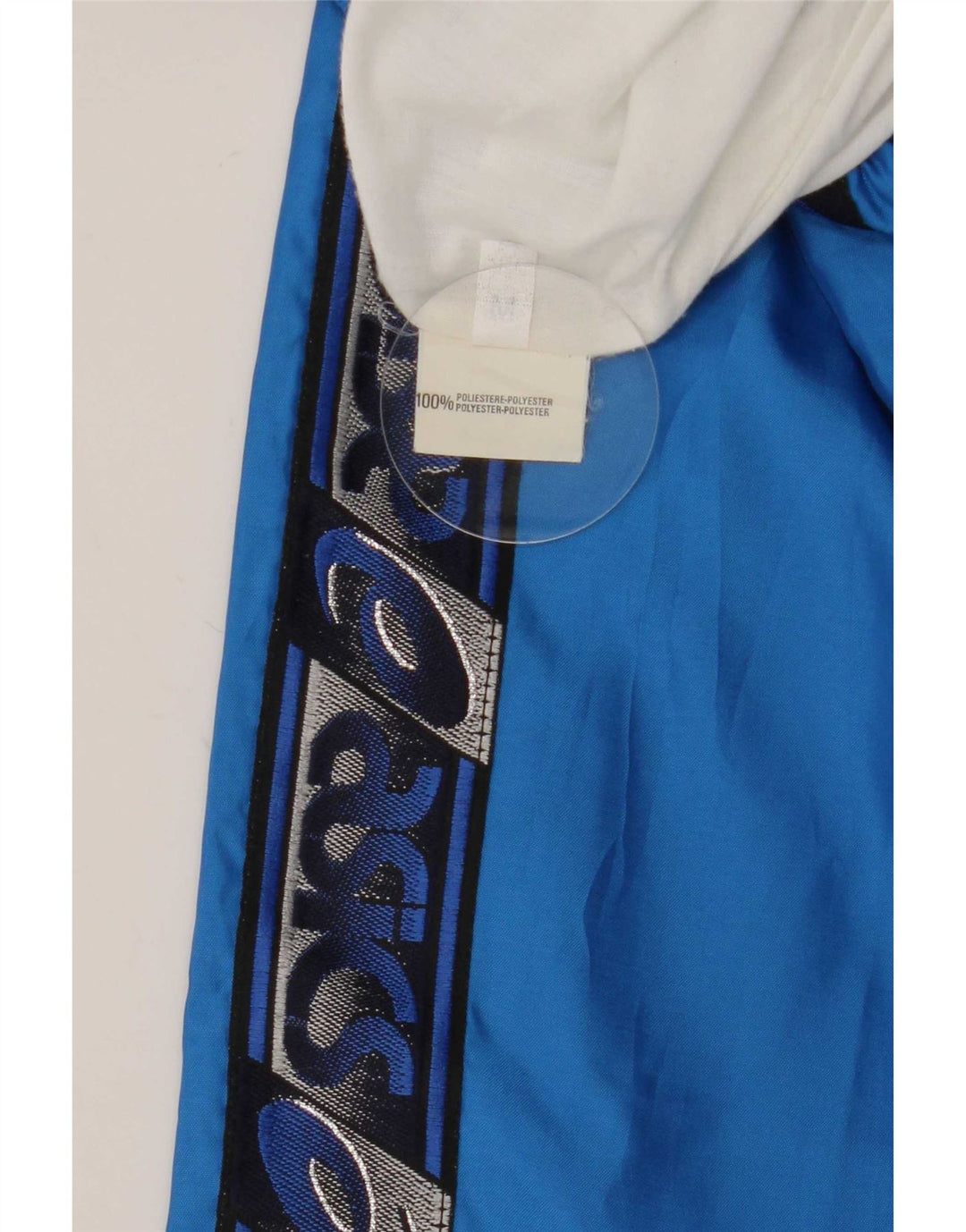 Pantaloni de trening grafic Asics pentru bărbați, albastru mediu, poliester color bloc