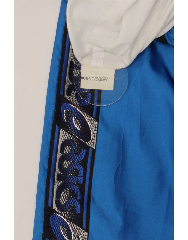 Pantaloni de trening grafic Asics pentru bărbați, albastru mediu, poliester color bloc