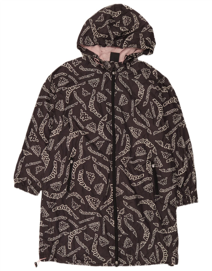 Pelernă de ploaie supradimensionată pentru femei Kappa, cu glugă, UK 14 Medium Black