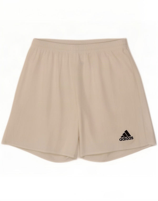 Adidas Mens Climalite Sport Shorts Small White Poliester
