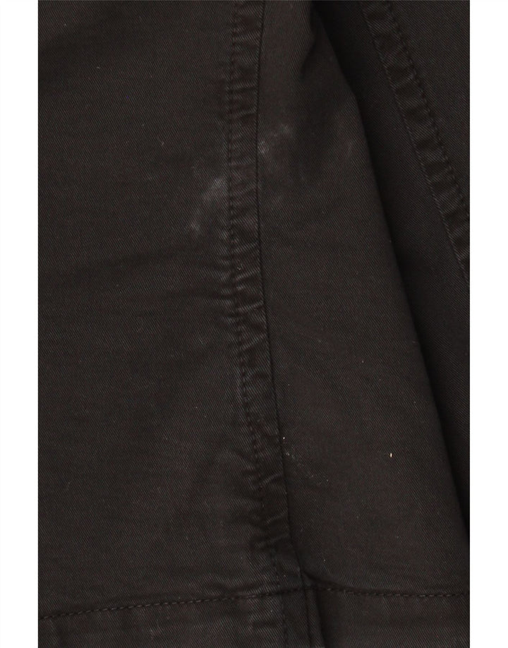 ARMANI JEANS Jachetă de damă crop cu 3 nasturi IT 48 XL bumbac negru