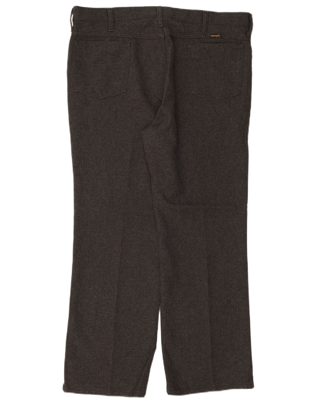 WRANGLER Mens Straight Casual Trousers W40 L29 Grey Polyester