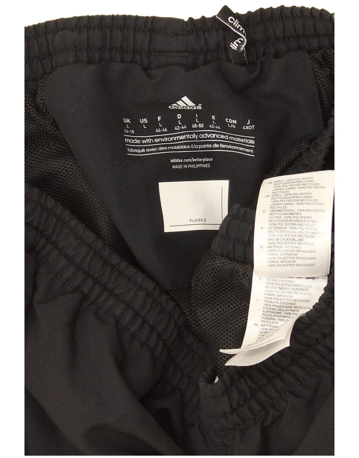 Pantaloni de trening Adidas pentru femei Marea Britanie 16/18 Poliester negru mare