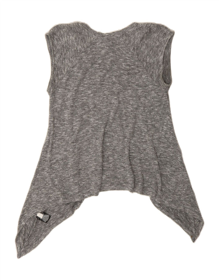 MOSSIMO Womens Tunic Top UK 14 Large Grey Flecked Rayon Vintage Mossimo and Second-Hand Mossimo from Messina Hembry 