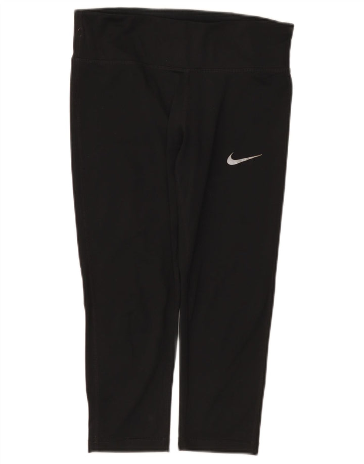 Leggings capri Nike Dri Fit pentru femei UK 8 Small Black