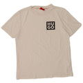 Tricou grafic pentru bărbați Hugo Boss Top, mediu alb, bumbac