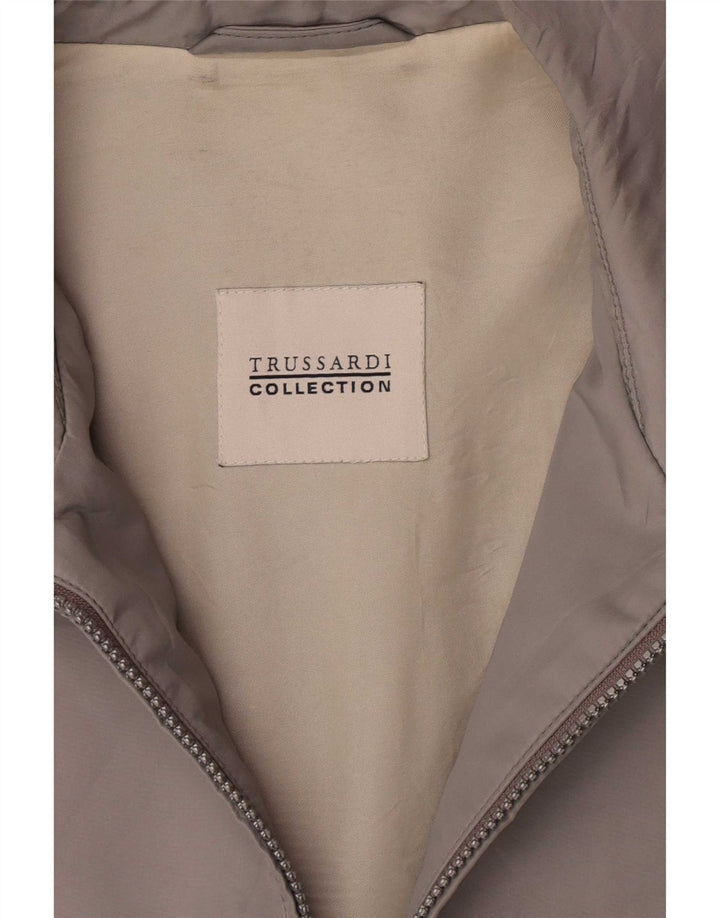 Jachetă Bomber pentru bărbați Trussardi IT 52 XL Gri Poliester Clasic