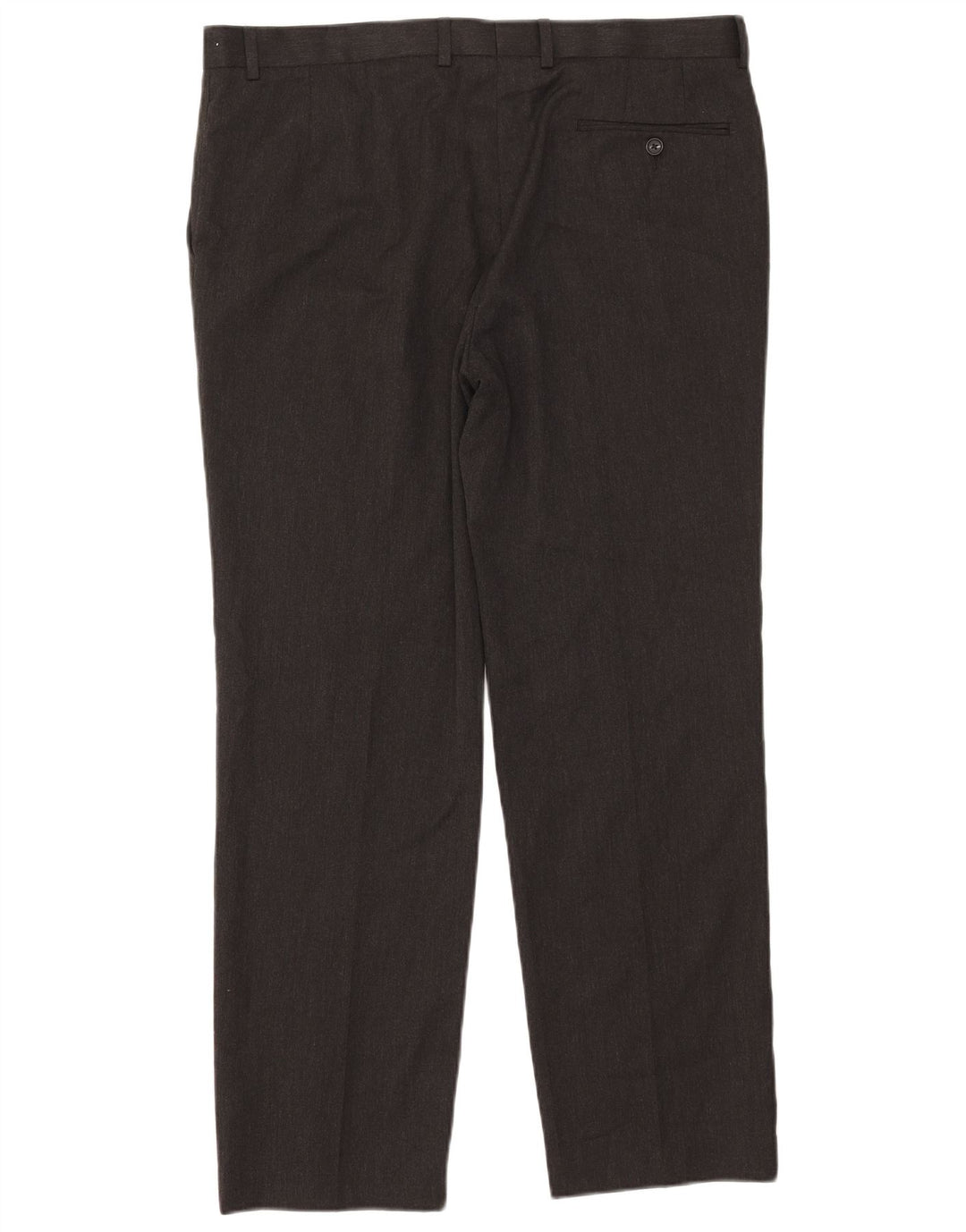 Pantaloni de costum pentru bărbați Marks & Spencer, cu ajustare normală, L38 L31, poliester gri