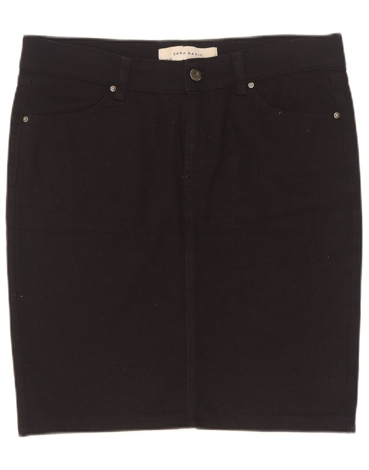 Fusta de blugi pentru femei Zara mare W30 negru