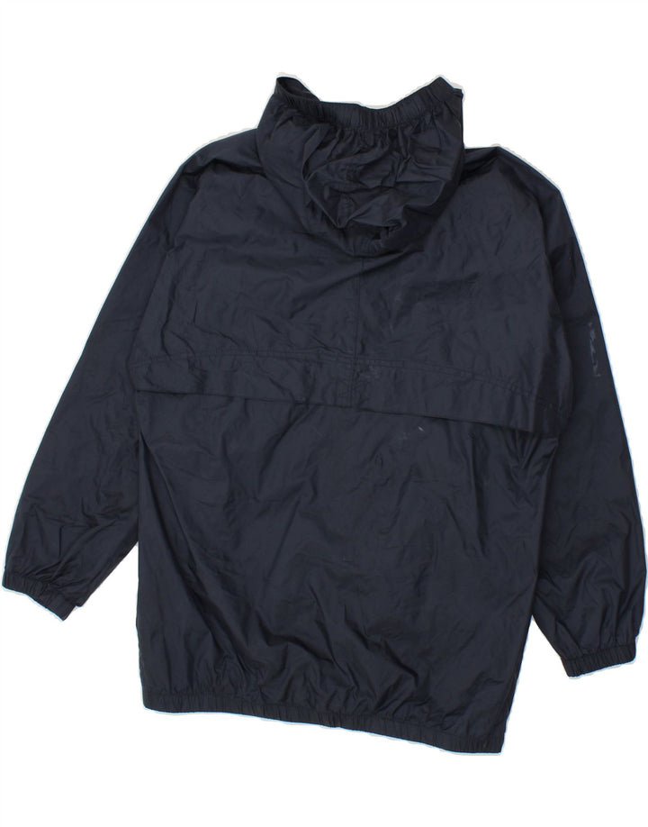 CHAMPION Boys Hooded Raincoat 11-12 Years Large  Navy Blue Polyamide Vintage Champion and Second-Hand Champion from Messina Hembry 