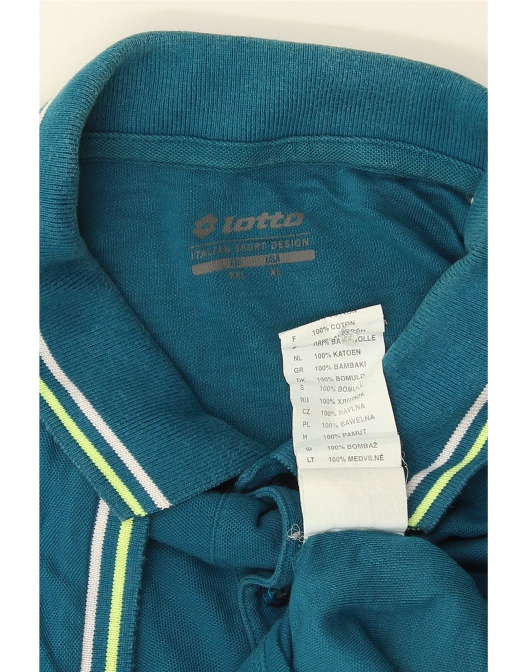 Tricou polo pentru bărbați Lotto XL Bumbac albastru