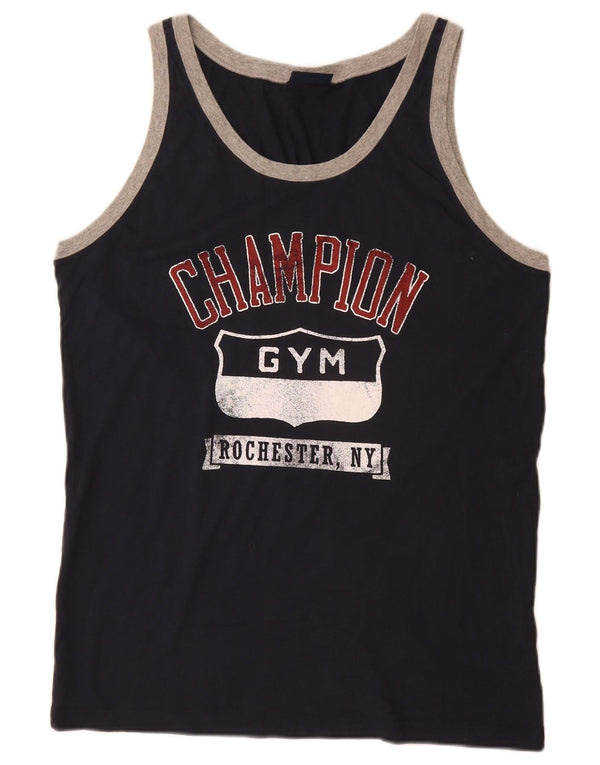 Vestă grafică pentru bărbați Champion, XL, bumbac bleumarin