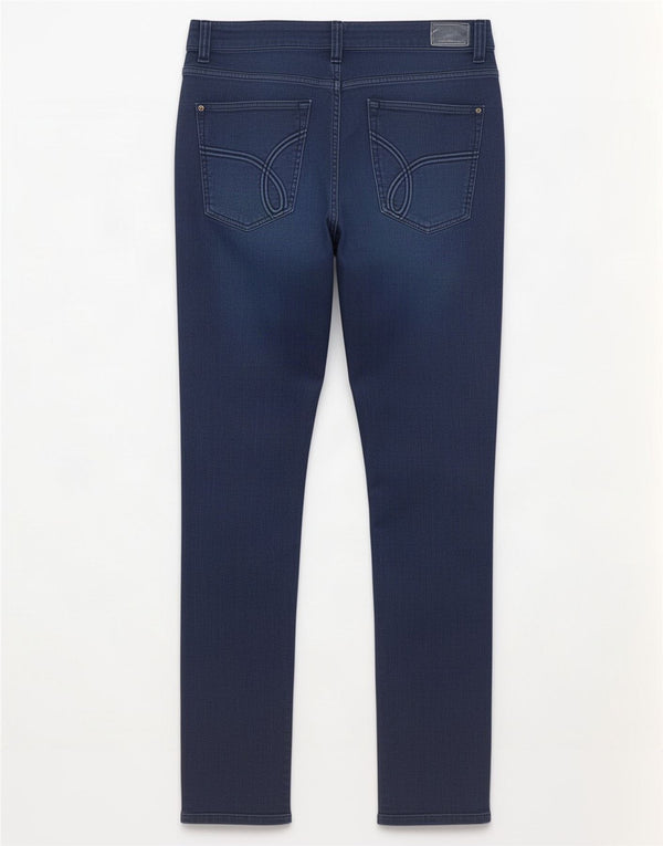 Blugi skinny Calvin Klein pentru femei cu talie joasă W32 L30 bumbac albastru