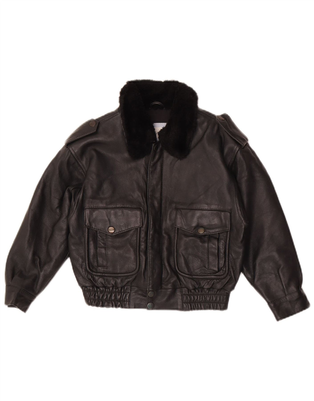 Geaca din Piele Fete Magil 3-4 Ani Neagra
