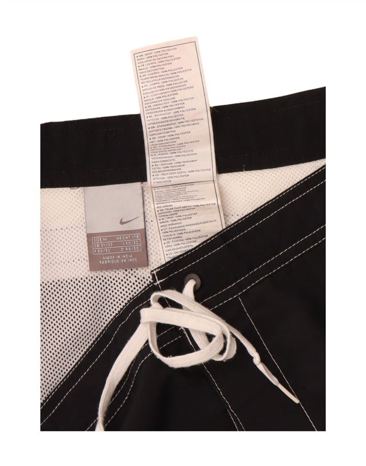 Pantaloni scurți de înot Nike pentru bărbați, medii, negru, poliester color bloc