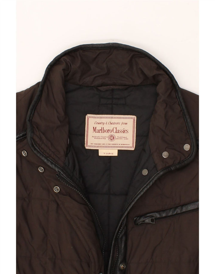 MARLBORO CLASSICS Womens Padded Coat UK 18 XL Brown Polyester Vintage Marlboro Classics and Second-Hand Marlboro Classics from Messina Hembry 