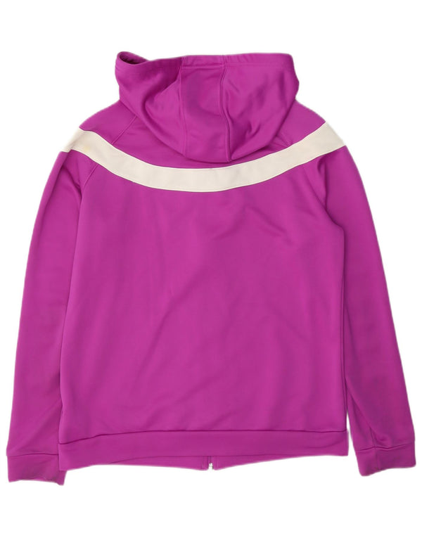 Pulover Adidas pentru femei, cu fermoar, cu capota, Marea Britanie 16/18, mare violet