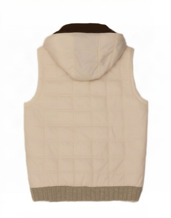 Gilet căptușit cu glugă pentru femei Energie UK 14 Medium White Colorblock Poliamidă