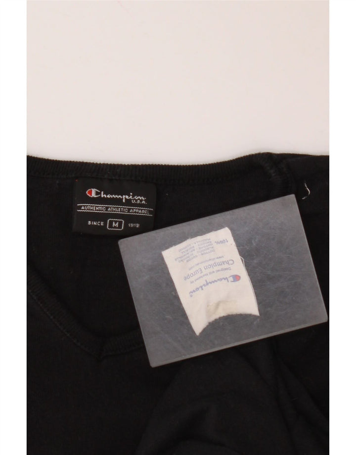 Tricou grafic CHAMPION pentru femei Top UK 14 Medium Black Bumbac