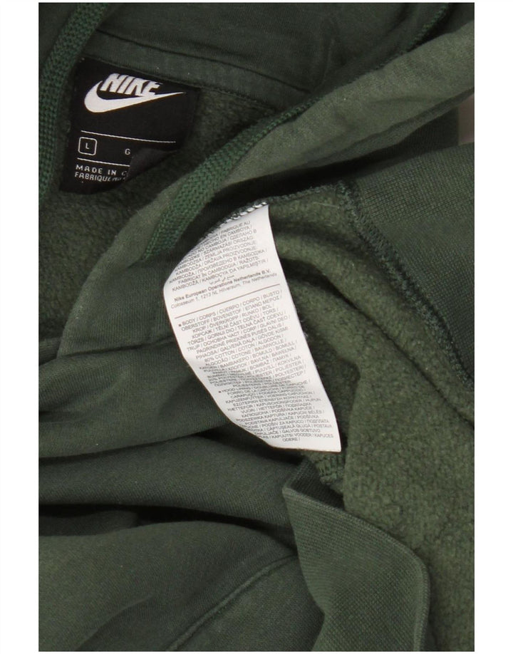 Pulover Nike pentru bărbați, bumbac verde mare