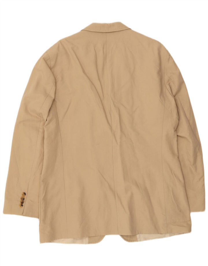 Blazer pentru bărbați HUGO BOSS cu 3 nasturi EU 52 XL bumbac bej