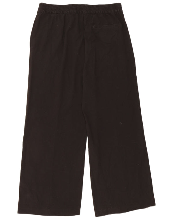 Marks & Spencer Pantaloni casual pentru femei cu picioare largi UK 14 Large W34 L27 Negru