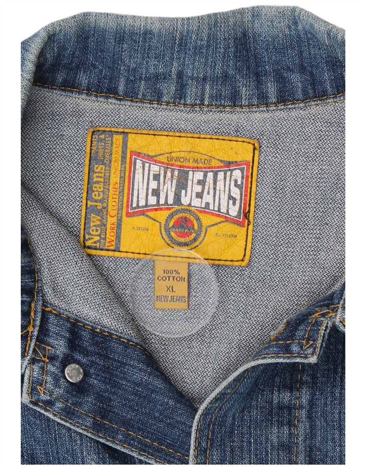 Jachetă de blugi pentru femei New Jeans UK 18 XL Bumbac albastru