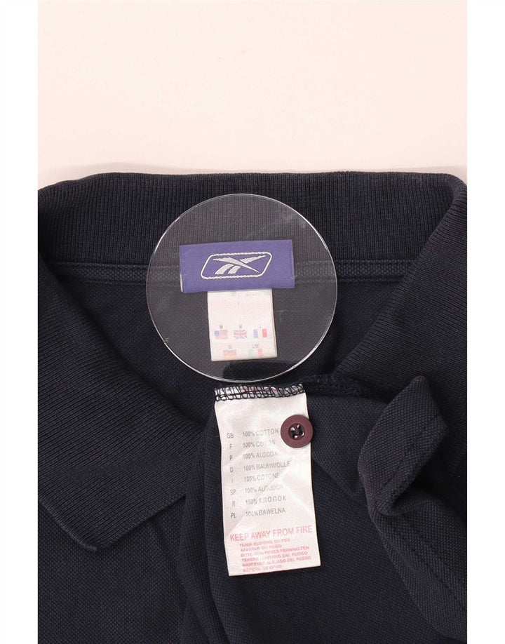 Treu polo pentru bărbați Reebok, mediu bleumarin, bumbac