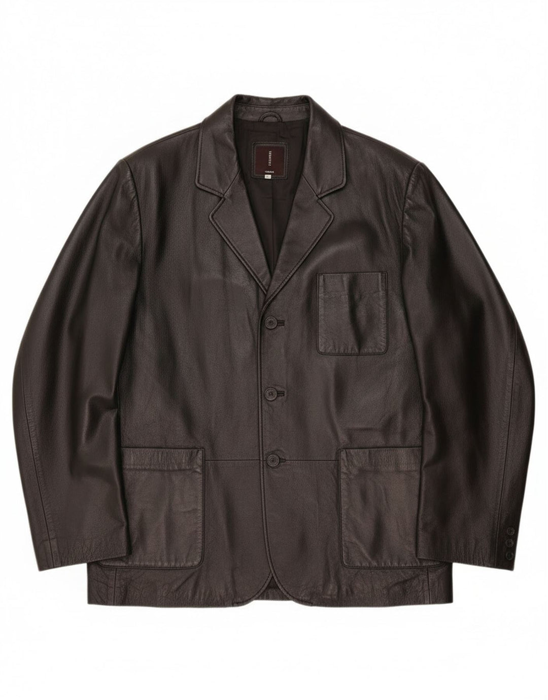 Jachetă de piele pentru bărbați Conbipel IT 56 2XL din piele neagră