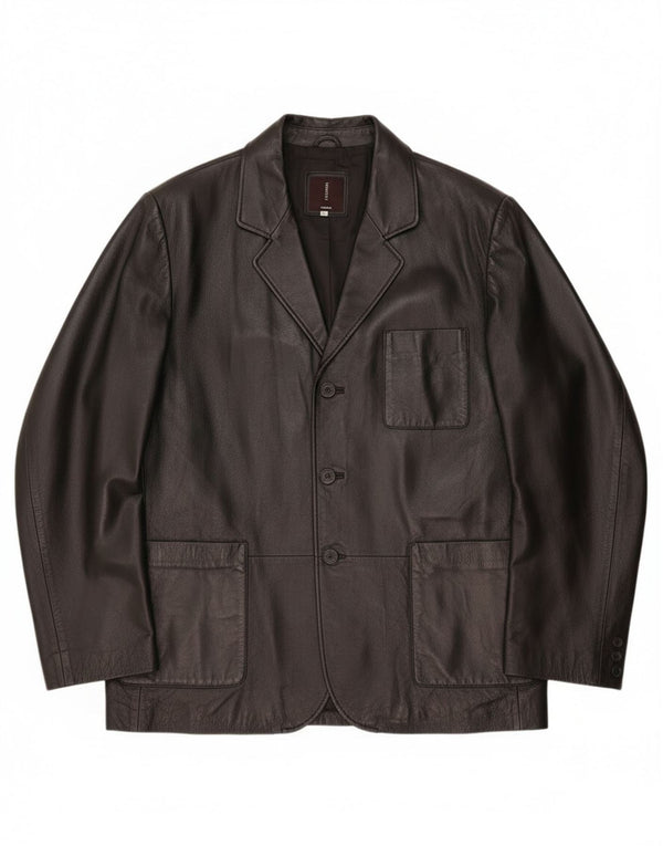 Jachetă de piele pentru bărbați Conbipel IT 56 2XL din piele neagră