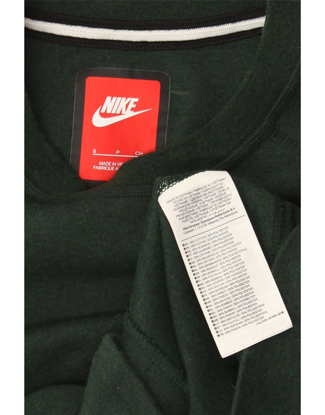 Pulover pentru bărbați NIKE Pulover mic verde bumbac