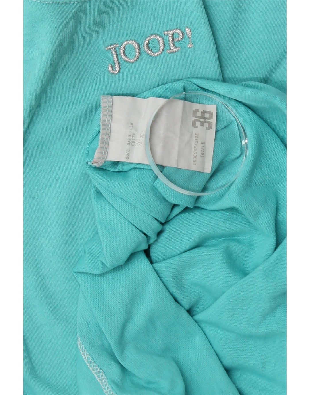 Tricou supradimensionat pentru femei Joop IT 36 XS bumbac turcoaz