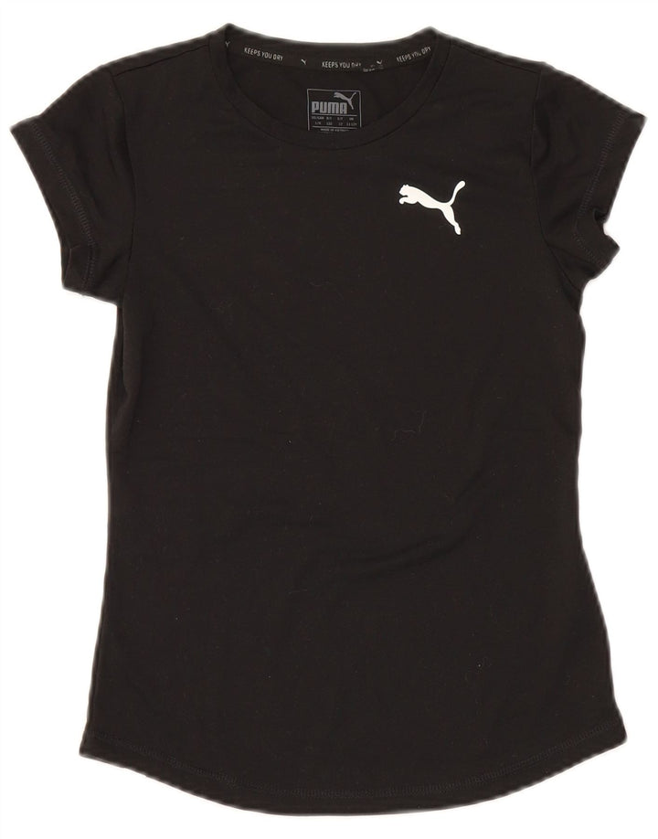 Tricou Puma Fete Top 11-12 Ani Poliester Negru
