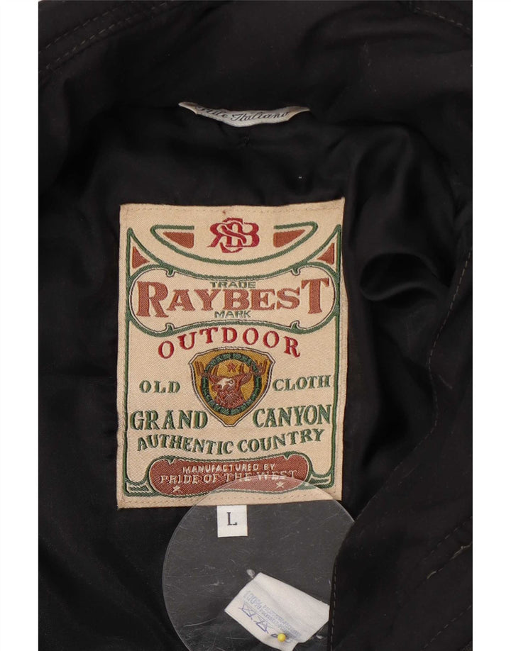 Jachetă căptușită pentru bărbați Raybest UK 40 Large Black Polyester