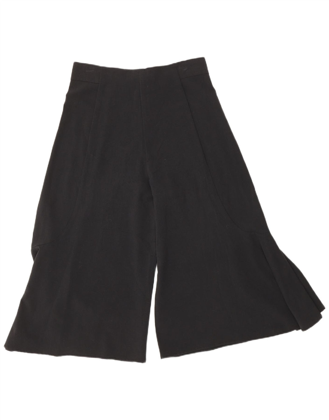 Pantaloni Capri Cullotes pentru Damă Zara Mici L26 L19 Mătase Neagră