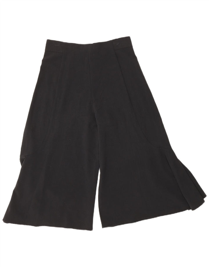 Pantaloni Capri Cullotes pentru Damă Zara Mici L26 L19 Mătase Neagră