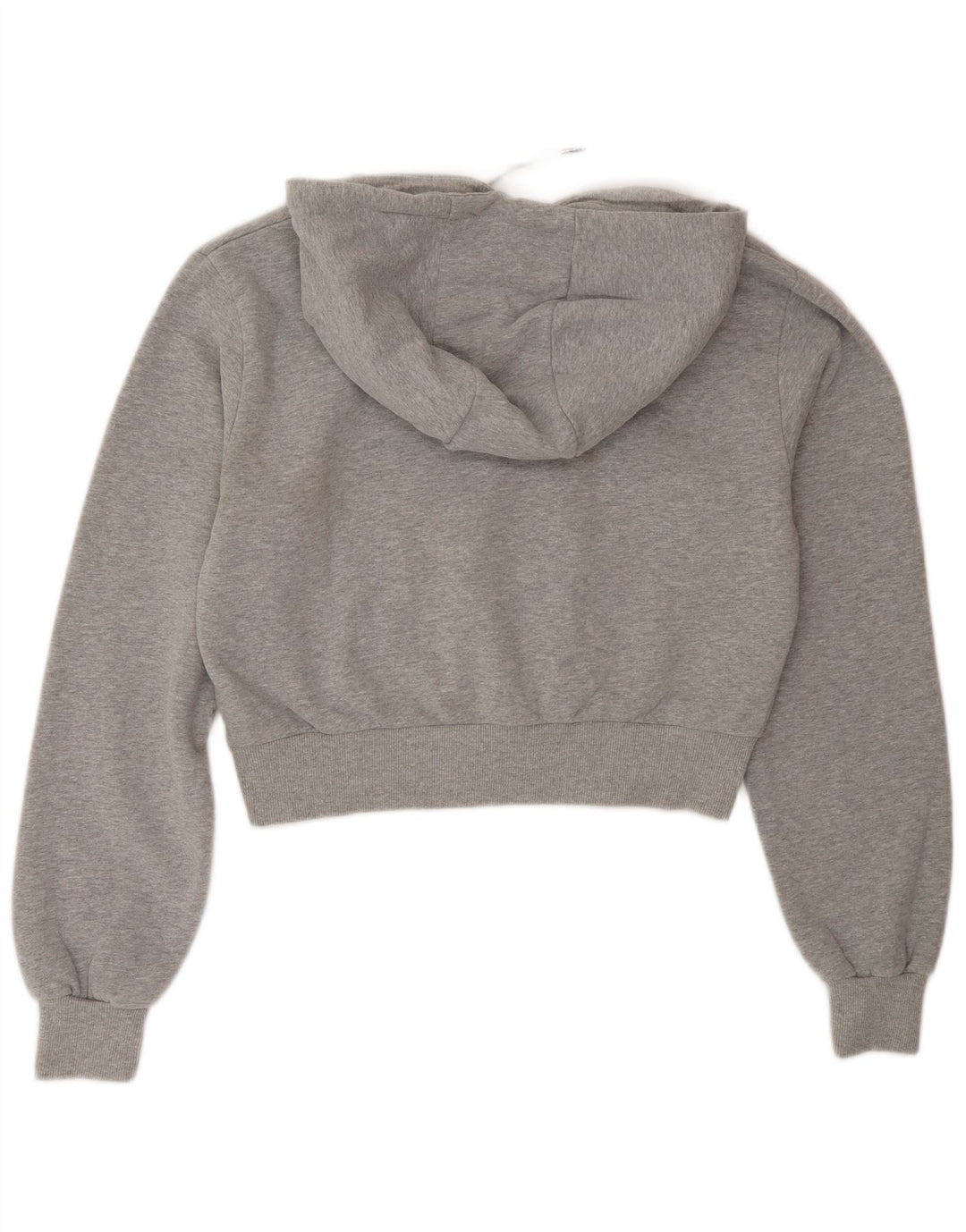 Pulover pentru femeie Ellesse Crop Graphic Oversized Hoodie UK 12 Medium Gri