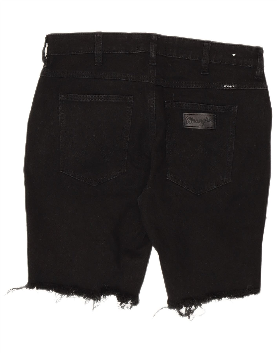 Pantaloni scurți din denim învechit Wrangler pentru bărbați W32 bumbac mediu negru