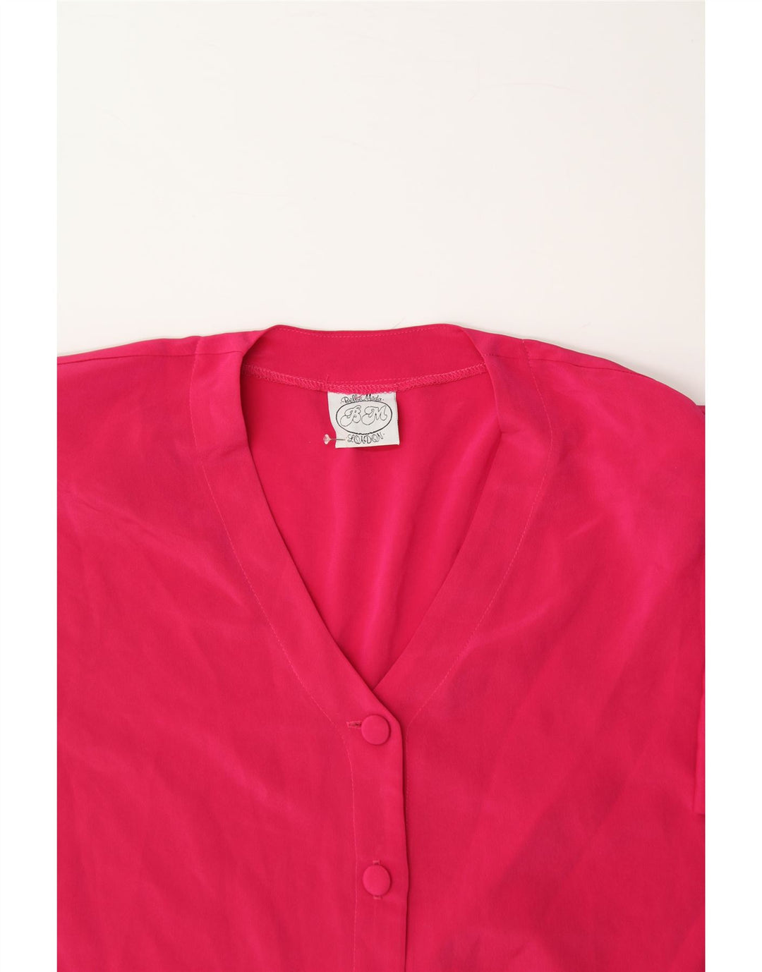 BELLA MODA  Womens Short Sleeve Shirt Blouse UK 16 Large Pink Polyester Vintage Bella Moda and Second-Hand Bella Moda from Messina Hembry 