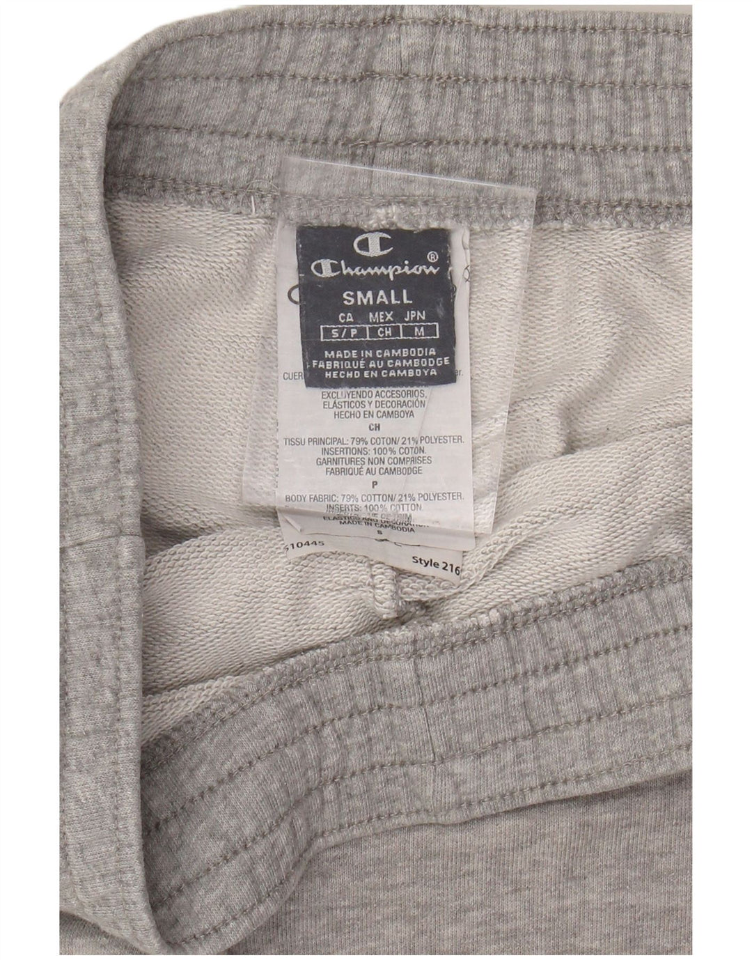 Pantaloni scurți sport pentru bărbați CHAMPION, bumbac gri mic