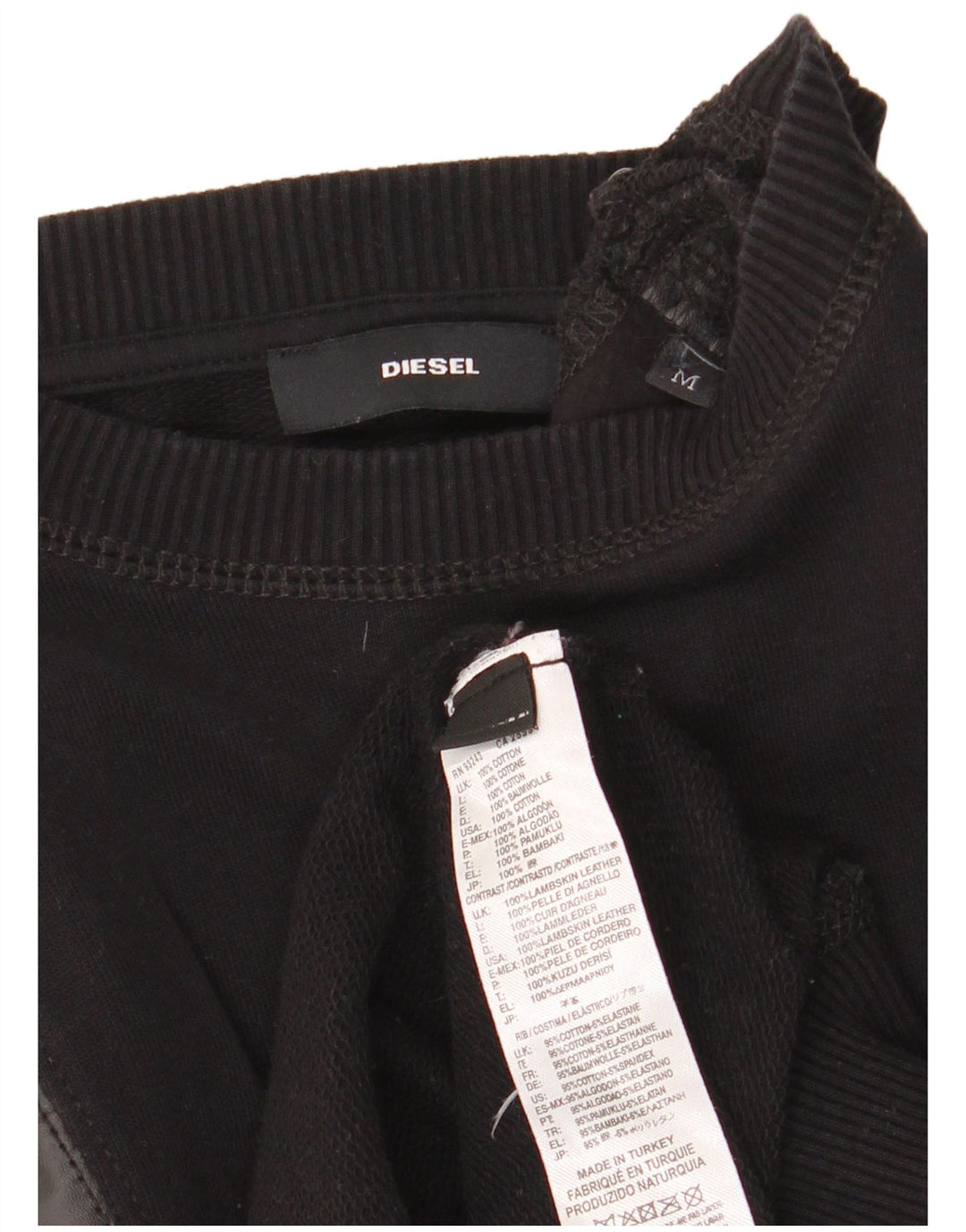 Pulover pentru damă Diesel Pulover UK 14 Bumbac mediu negru