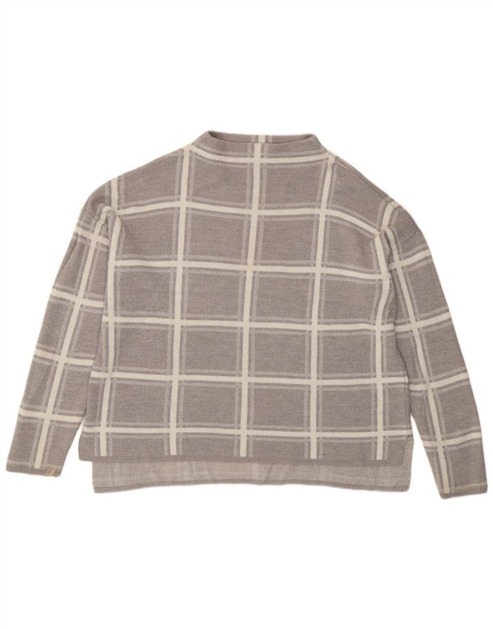 Pulover pentru femei Marks & Spencer cu decolteu rotund UK 16, mare, gri
