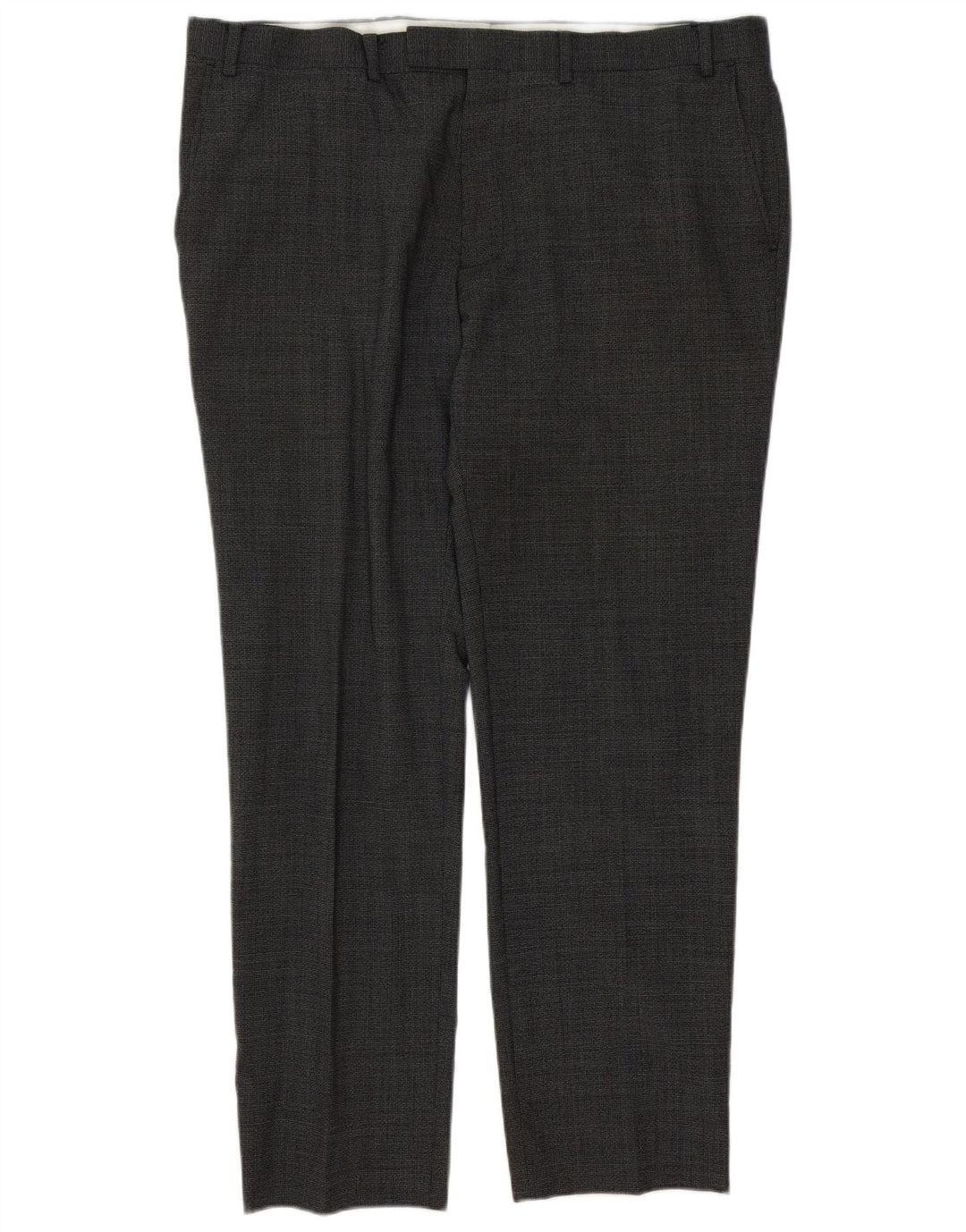 Pantaloni de costum conici pentru bărbați Marks & Spencer L40 L31 Gri Lână Classic