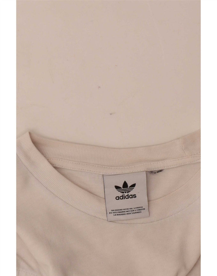 Tricou grafic pentru bărbați Adidas Top Mediu Alb